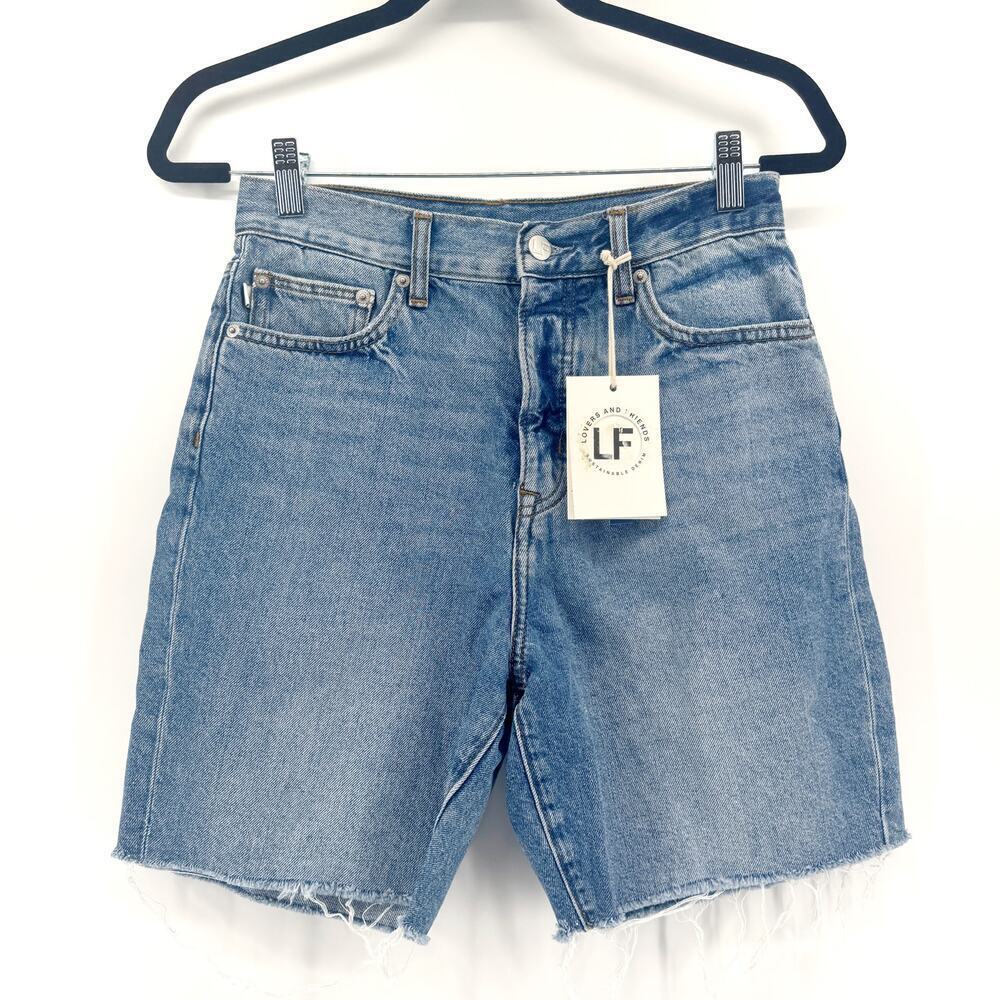 Lovers + Friends Devon High Rise 90's Cut Off Shorts Size 25 NWT Womens Jeans